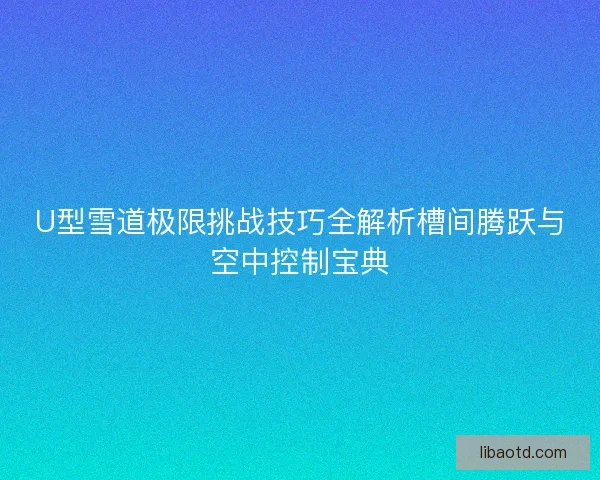 U型雪道极限挑战技巧全解析槽间腾跃与空中控制宝典