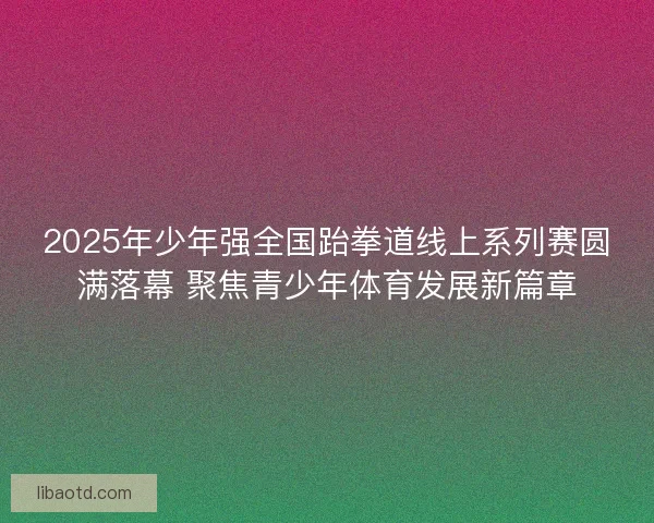 2025年少年强全国跆拳道线上系列赛圆满落幕 聚焦青少年体育发展新篇章